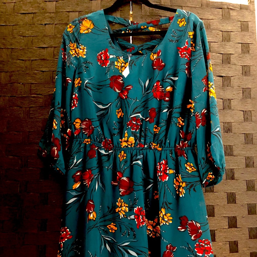 NWT Maurice’s Long sleeve, mid length dress